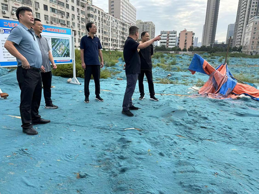 集團(tuán)公司黨委委員、副總經(jīng)理張巖到侯寨新鎮(zhèn)區(qū)安置區(qū)調(diào)研項(xiàng)目建設(shè)工作